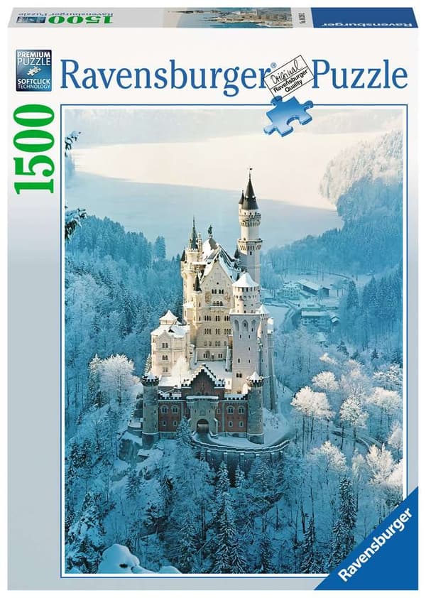RAVENSBURGER PUSSEL Neuschwanstein Castle in Winter 1500 bitar