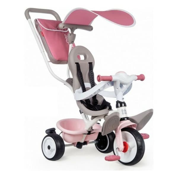 Trehjuling Smoby Baby Balade Plus 3 i 1 Rosa (68 x 52 x 101 cm)