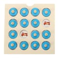 Miniatyrbild 9 av 9: Memory Montessori-brädspel, träpusselset, 4 kort