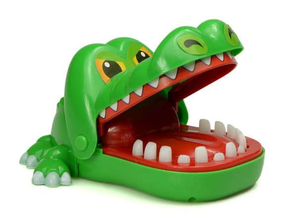 Arkadspel Crocodile hos tandläkaren