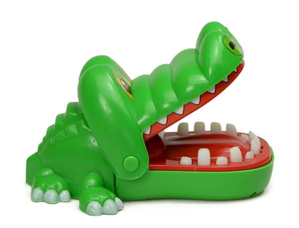 Arkadspel Crocodile hos tandläkaren