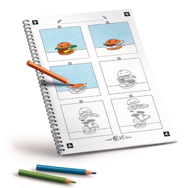 Et kreativt kunstkit til at skabe animationer af tegnerammer af Animaker Flash Pop Maped-film