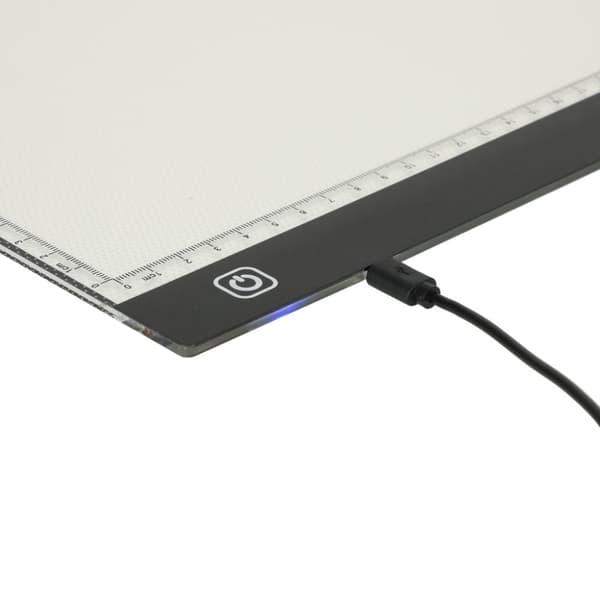 Piirustustaulu, piirustustaulu, LED-valaistu, A3
