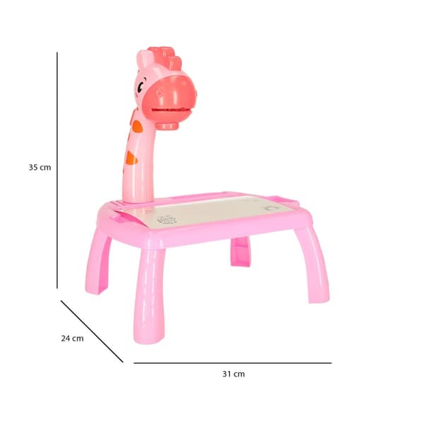 Projektor projektor bord tegnebord pink giraf