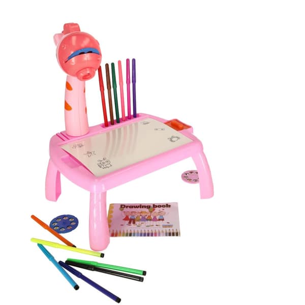 Projektor projektor bord tegnebord pink giraf