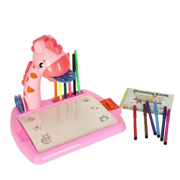 Projektor projektor bord tegnebord pink giraf
