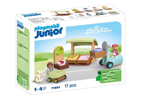 Playmobil - Junior: Organic Market Stall Forklift (71691)