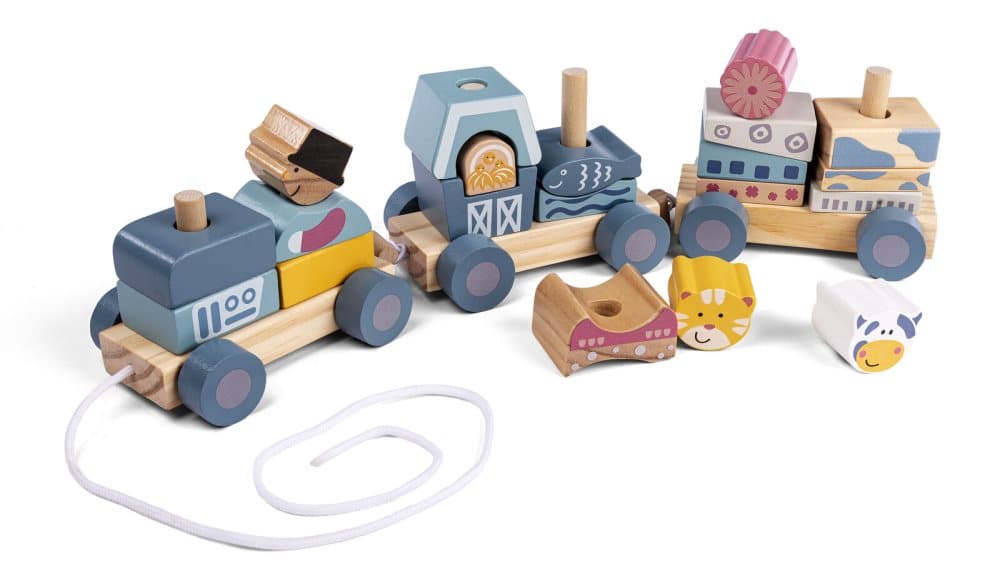 Wood Beez Wooden Train (55559) CDON