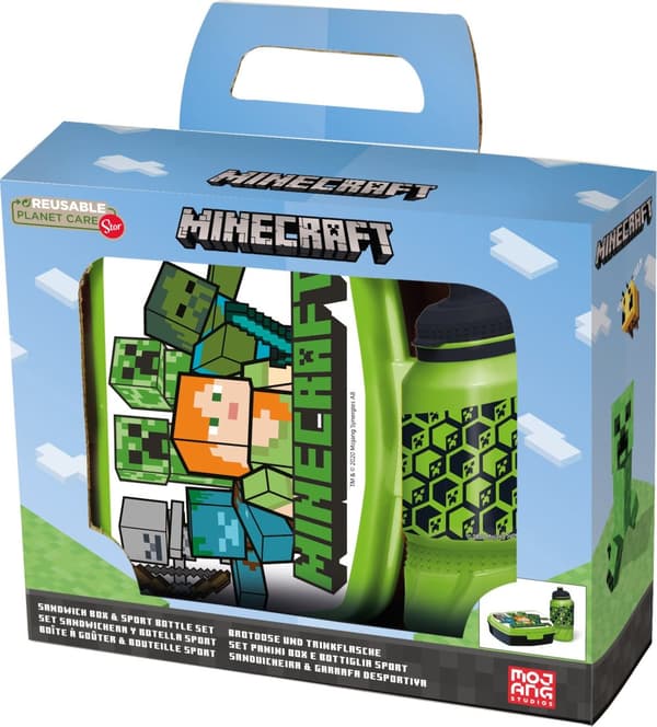 Stor - Lunchbox  Water Bottle - Minecraft  (40443)