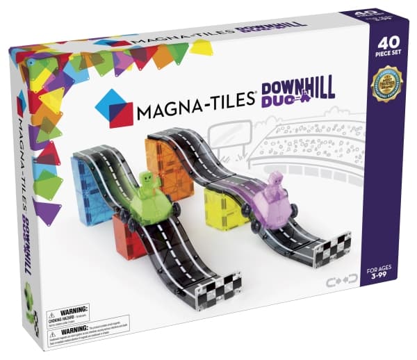 MAGNA-TILES® Downhill Duo magnetic building set, 40 pieces