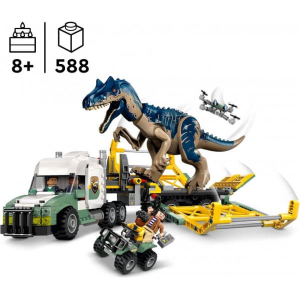 LEGO Jurassic World 76966 - Dinosaurus-operaatiot: Allosaurus-rekka