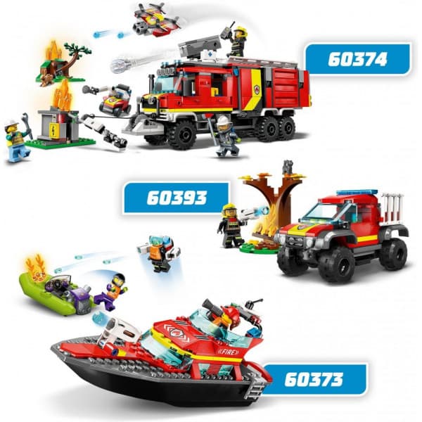 LEGO City Brandräddningsbåt 60373 Bygg- och lekset (144 delar)