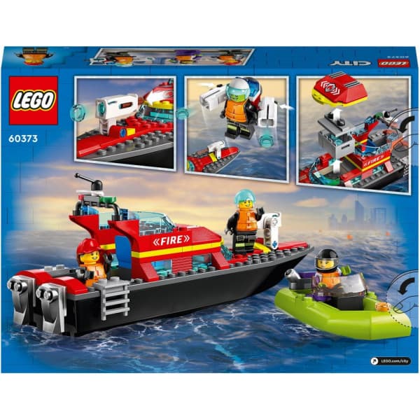 LEGO City Brandräddningsbåt 60373 Bygg- och lekset (144 delar)