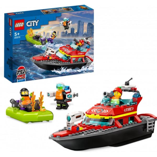 LEGO City Brandräddningsbåt 60373 Bygg- och lekset (144 delar)