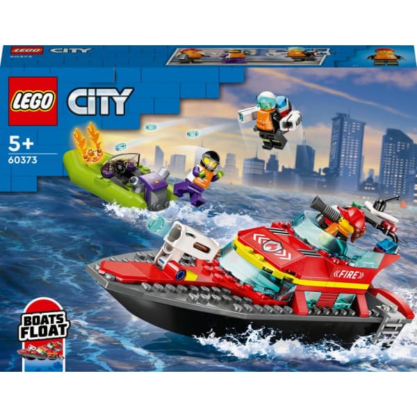 LEGO City Brandräddningsbåt 60373 Bygg- och lekset (144 delar)