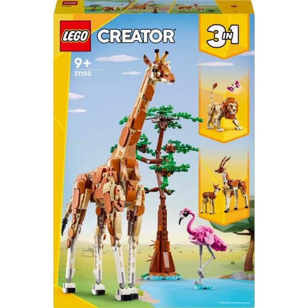 LEGO Creator Vilda safaridjur 3-i-1-set 31150