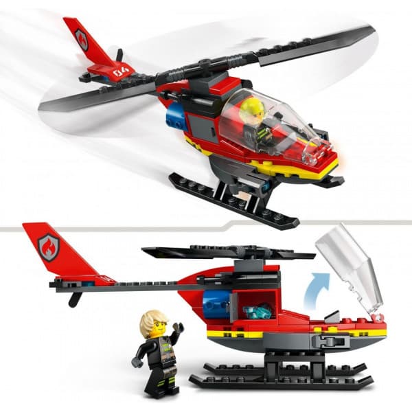 LEGO City Brandräddningshelikopter, Byggset 60411