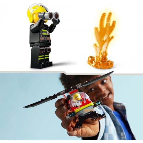 LEGO City Brandräddningshelikopter, Byggset 60411