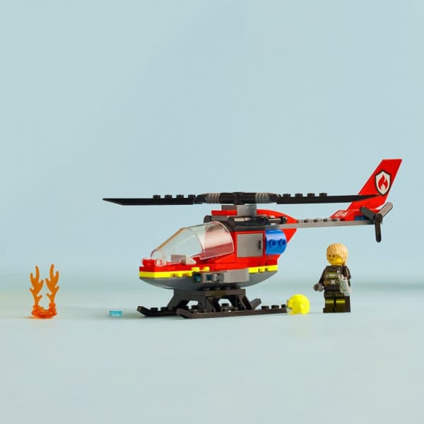 LEGO City Brandräddningshelikopter, Byggset 60411