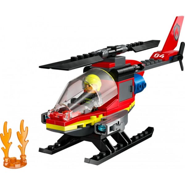 LEGO City Brandräddningshelikopter, Byggset 60411