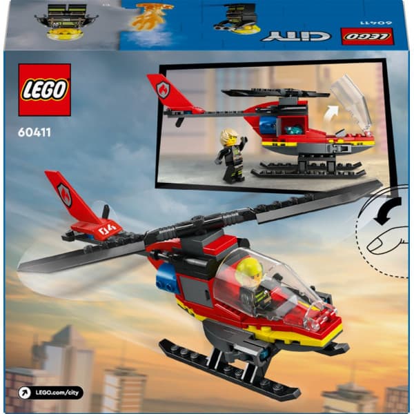 LEGO City Brandräddningshelikopter, Byggset 60411