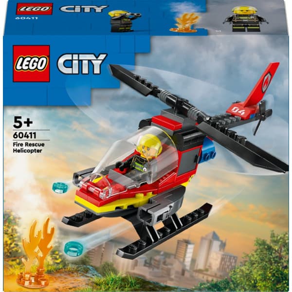 LEGO City Fire 60411 - Palokunnan pelastushelikopteri
