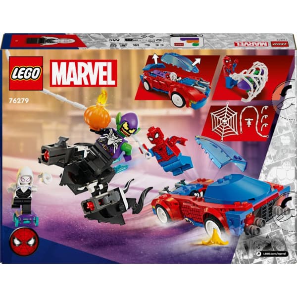 LEGO Marvel Spider-Mans racerbil & Venom Green Goblin 76279
