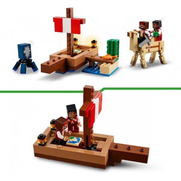 LEGO Minecraft Piratskeppsresan Lekset med båt 21259