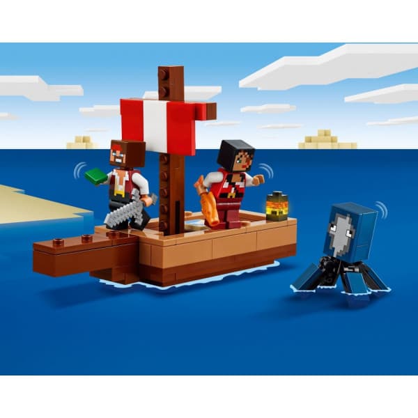 LEGO Minecraft Piratskeppsresan Lekset med båt 21259