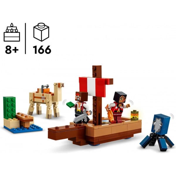 LEGO Minecraft Piratskeppsresan Lekset med båt 21259