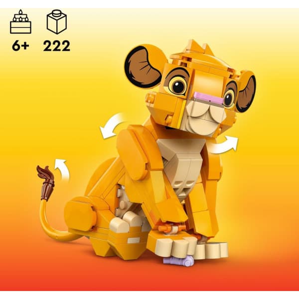 LEGO Disney Lejonungen Simba Rolig presentidé 43243