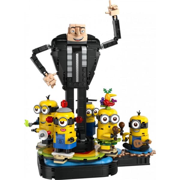 LEGO Minions 75582 - Palikoista rakennettavat Gru ja kätyrit