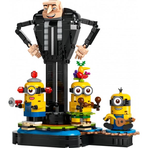 LEGO Minions 75582 - Palikoista rakennettavat Gru ja kätyrit