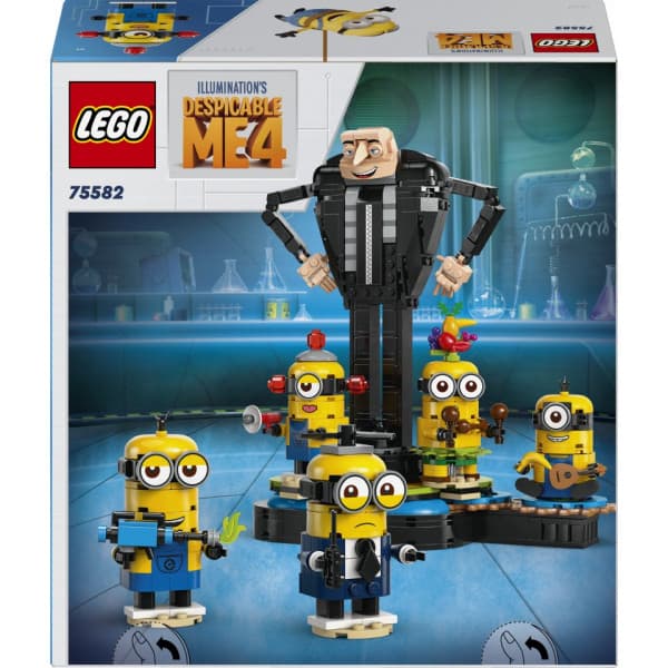LEGO Minions 75582 - Palikoista rakennettavat Gru ja kätyrit