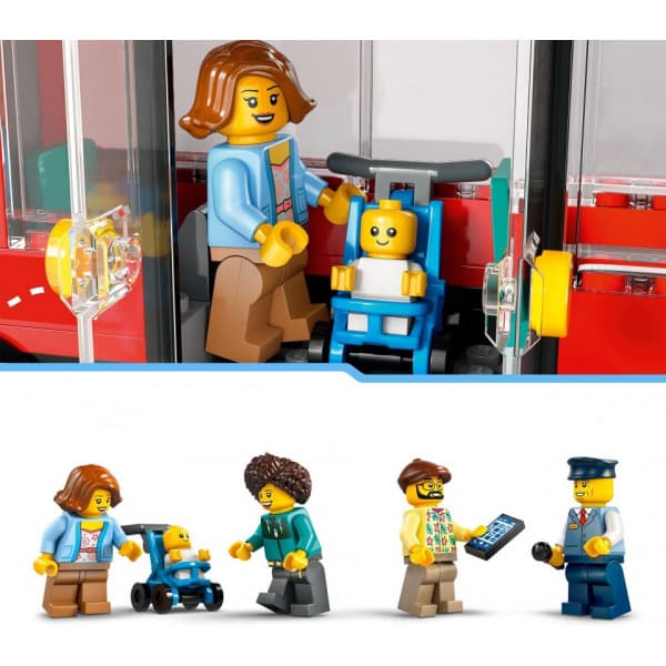 LEGO City Röd dubbeldäckare för sightseeing Leksak 60407