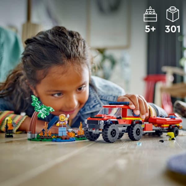 LEGO City Fire 60412 - Nelivetopaloauto ja pelastusvene