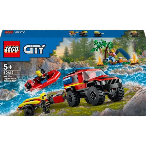 LEGO City Fire 60412 - Nelivetopaloauto ja pelastusvene