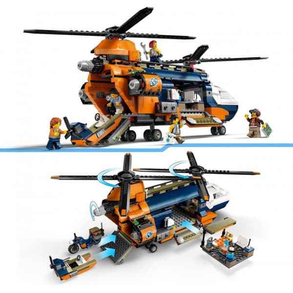 LEGO City Exploration 60437 - Viidakkotutkijan helikopteri leirissä