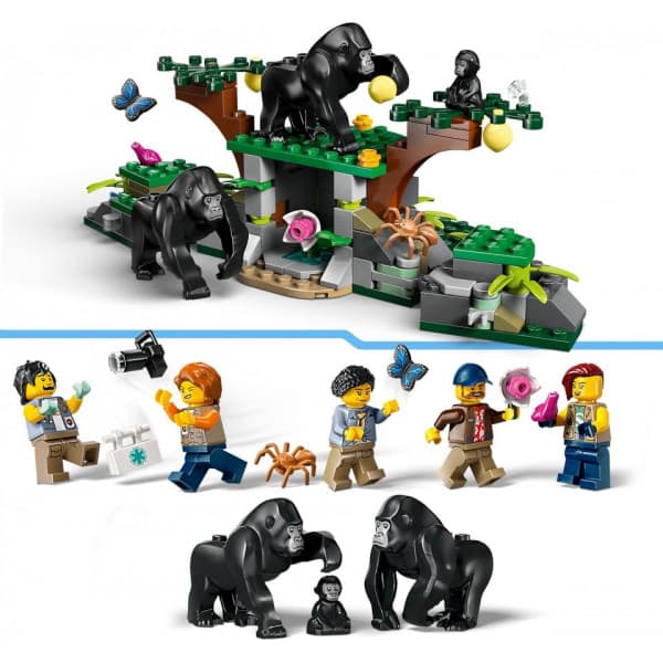 LEGO City Exploration 60437 - Viidakkotutkijan helikopteri leirissä