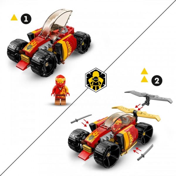 LEGO NINJAGO Kais ninjaracerbil EVO 71780 Bygg- och lekset (94 delar)