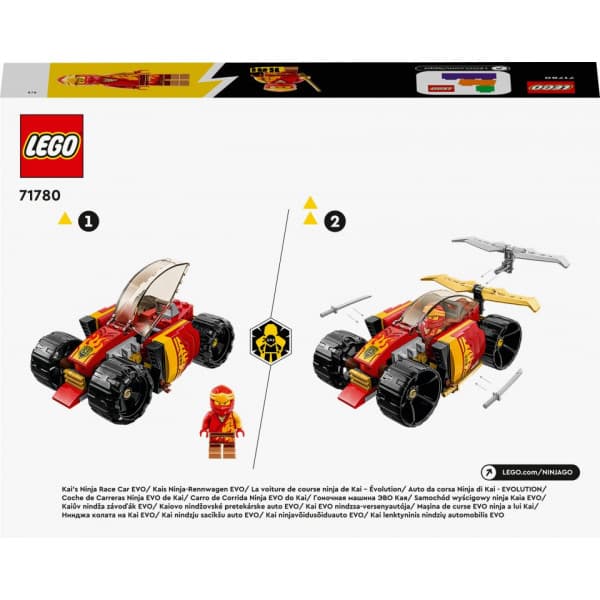 LEGO NINJAGO Kais ninjaracerbil EVO 71780 Bygg- och lekset (94 delar)