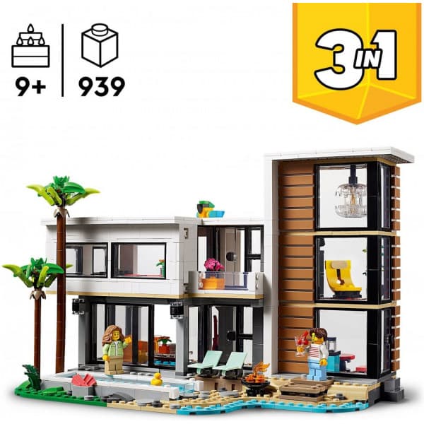 LEGO Creator 3in1 Modernt hus Lekset för barn 31153