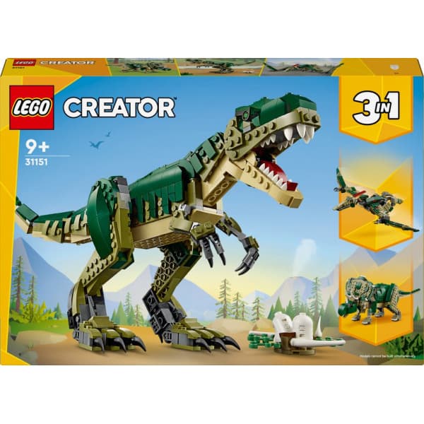 LEGO Creator 3in1 T. rex, Dinosaurieleksak för barn 31151