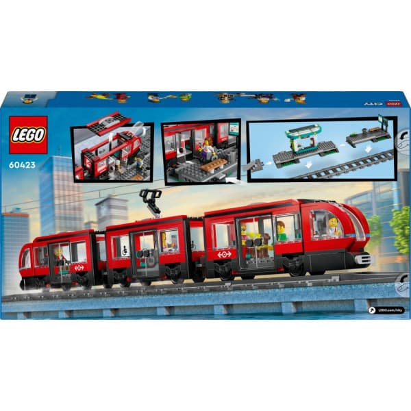 LEGO City Spårvagn och station Lekset 60423