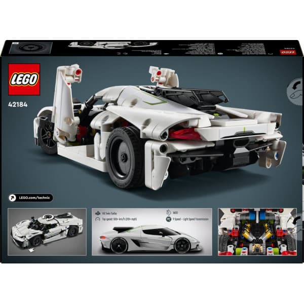 LEGO Technic Koenigsegg Jesko Absolut vit hyperbil 42184