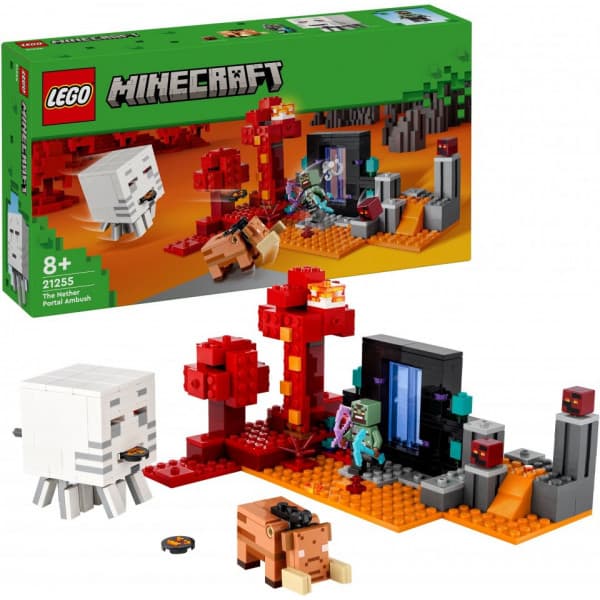LEGO Minecraft Attack vid Nether-portalen 21255