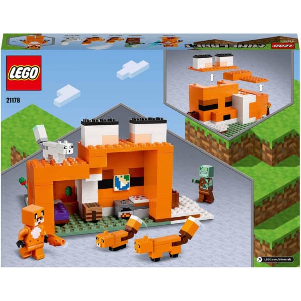 LEGO Minecraft Rävstugan 21178 Byggset (193 delar)