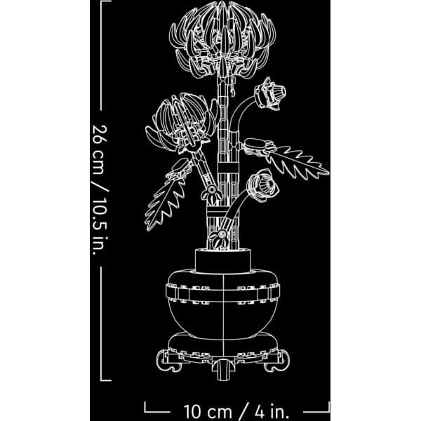 LEGO Icons Krysantemum Byggset med blomsterprydnad 10368