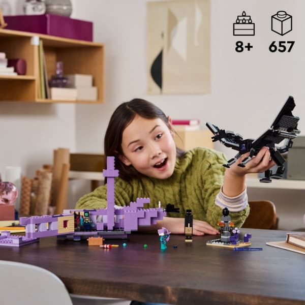 LEGO Minecraft Enderdraken och Endskeppet Leksak 21264