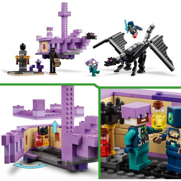 LEGO Minecraft Enderdraken och Endskeppet Leksak 21264